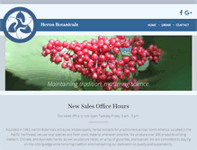 Tablet Screenshot of heronbotanicals.com